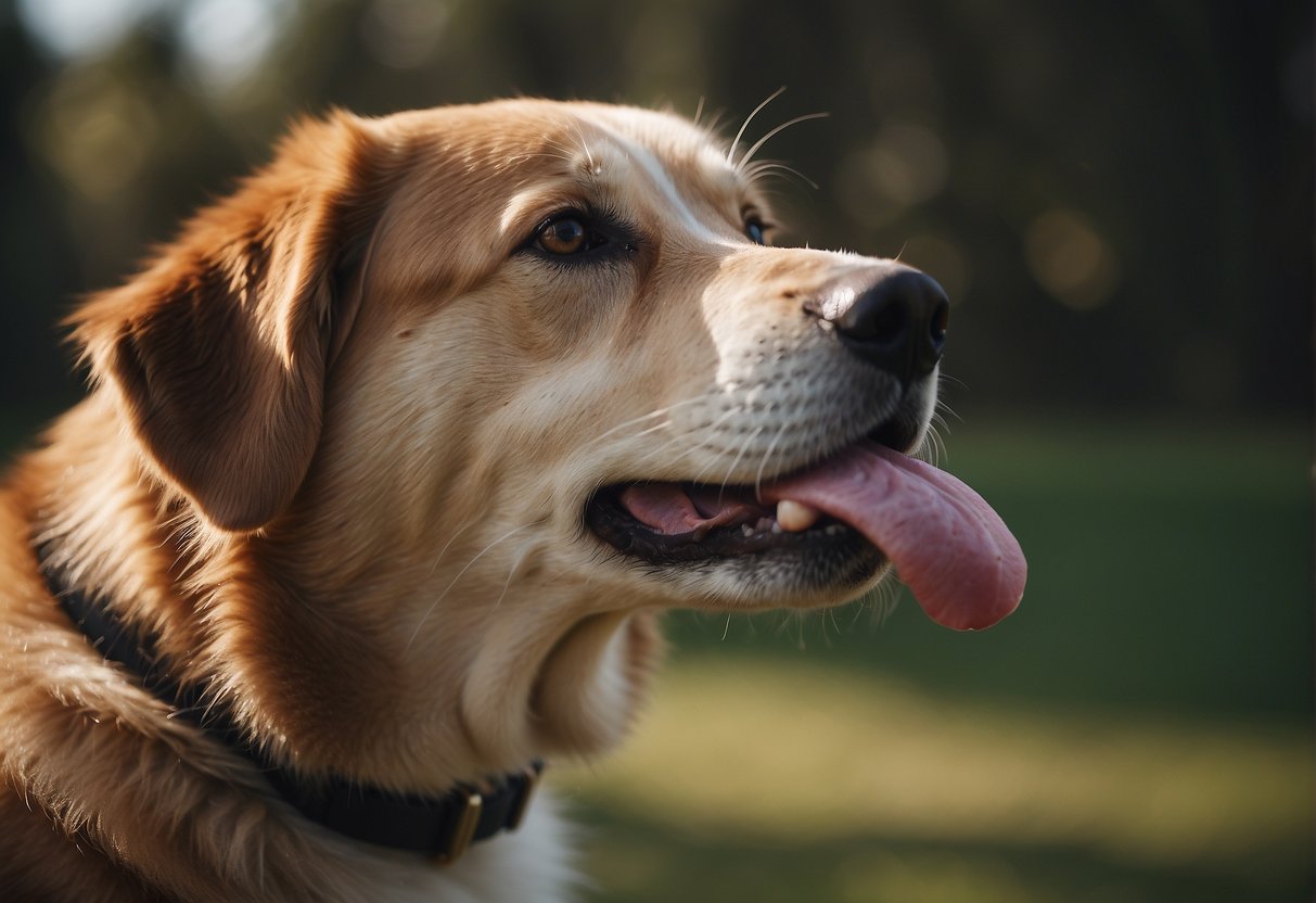 A dog's tongue licks a face, expressing affection and bonding