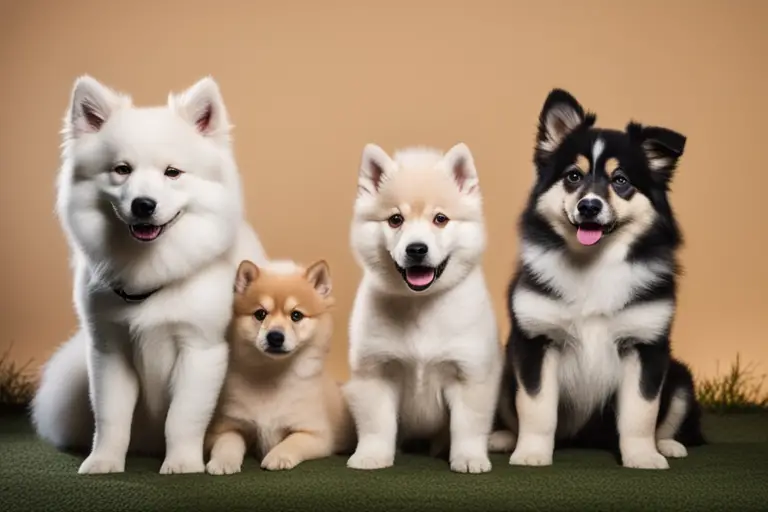 Image of a group of Eskimo dog breeds