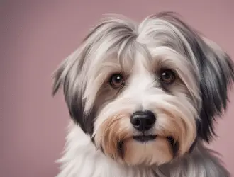 A Havanese with a stylish haircut