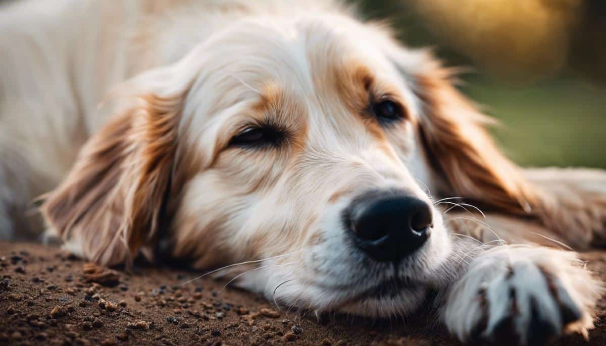 Image of a dog scratching its skin with discomfort due to canine itchy skin